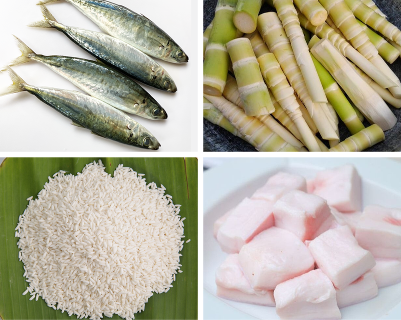 Cách làm xôi măng cá nục Kon Tum 1