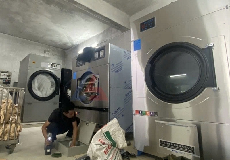 cách lắp đặt máy giặt công nghiệp ảnh 3