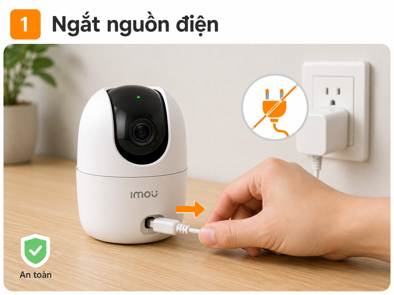 cách lắp thẻ nhớ camera IMOU 3