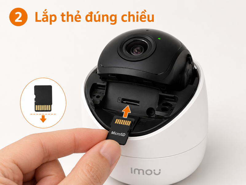 cách lắp thẻ nhớ camera IMOU 4