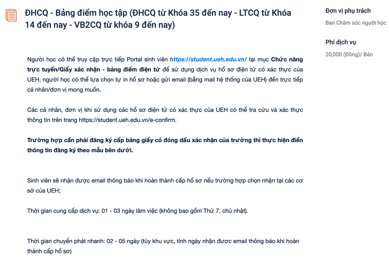 cách lấy bảng điểm đại học online - Hình 9