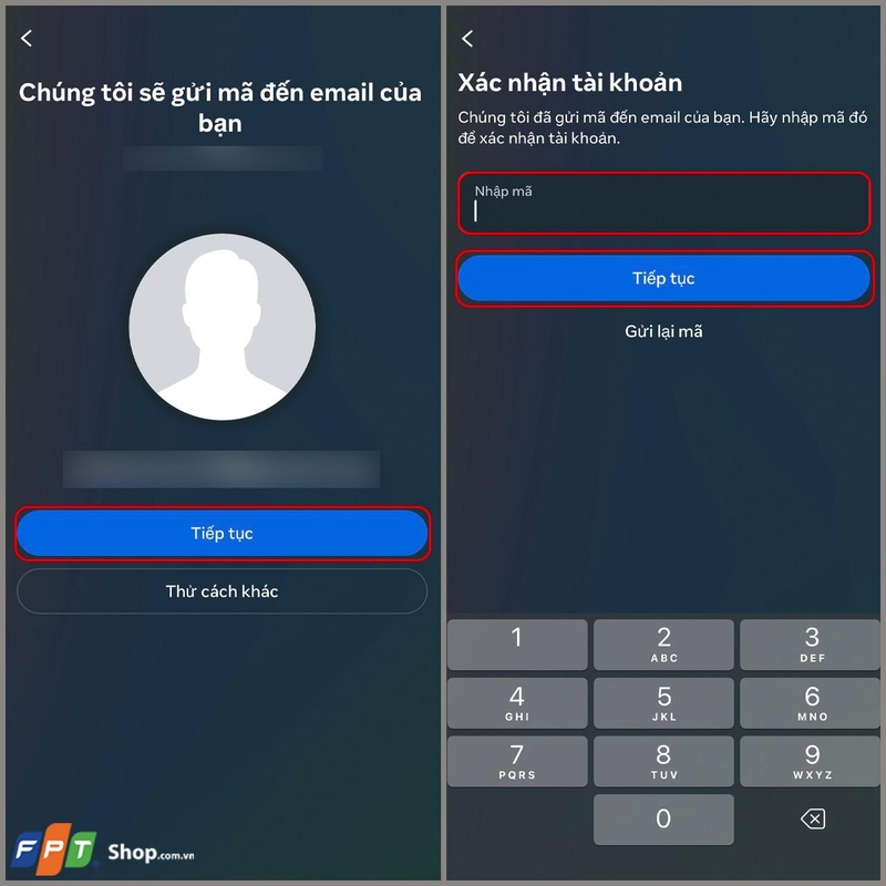 cách lấy lại Facebook cũ trên điện thoại hình 2