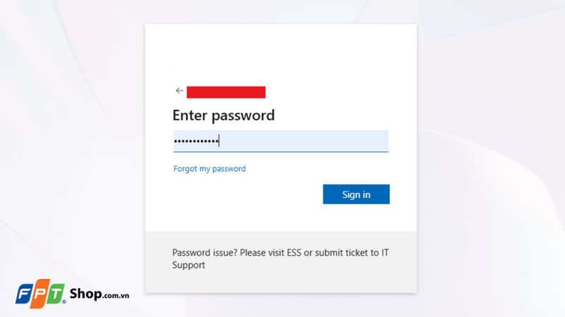 Forgot my password