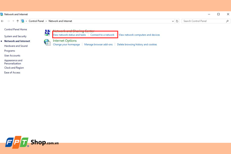 View network status and tasks