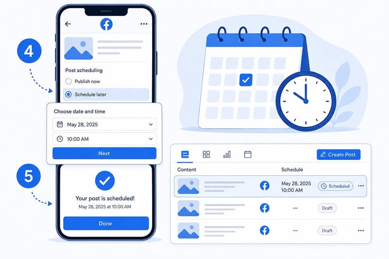 cách lên lịch đăng bài Facebook hình 7