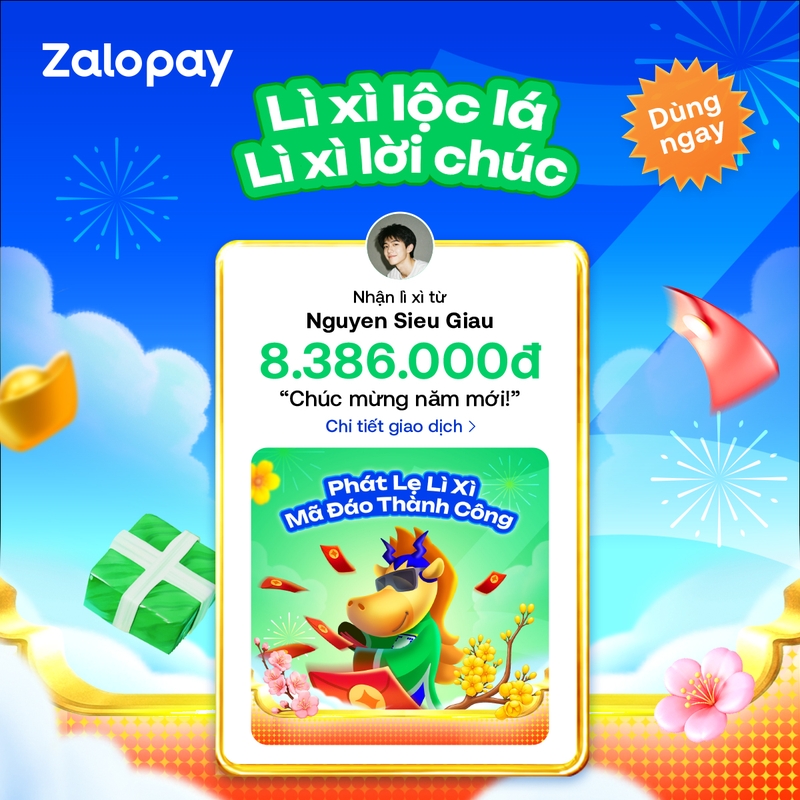 Hạn mức giao dịch khi gửi lì xì online