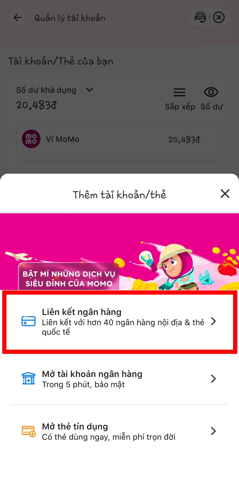 cách liên kết momo - 4