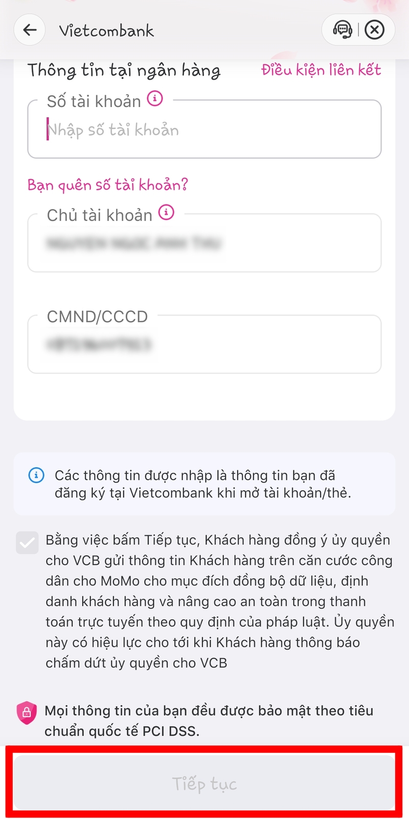 cách liên kết momo - 5