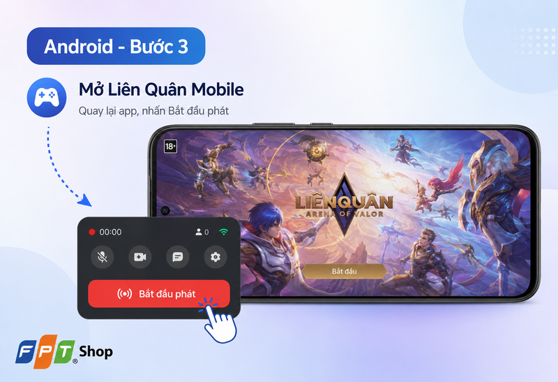 cách livestream Liên Quân Mobile 3