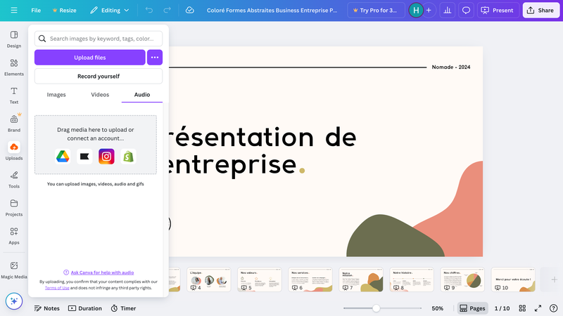 cách lồng tiếng trên canva - Hình 3