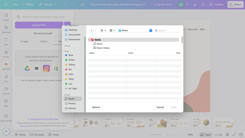cách lồng tiếng trên canva - Hình 4