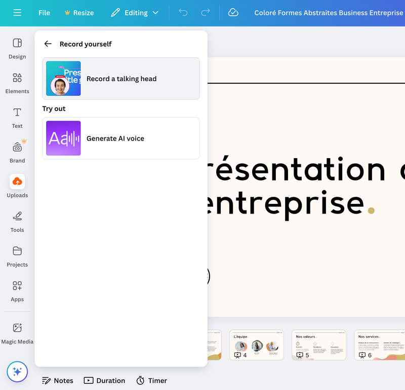 cách lồng tiếng trên canva - Hình 5
