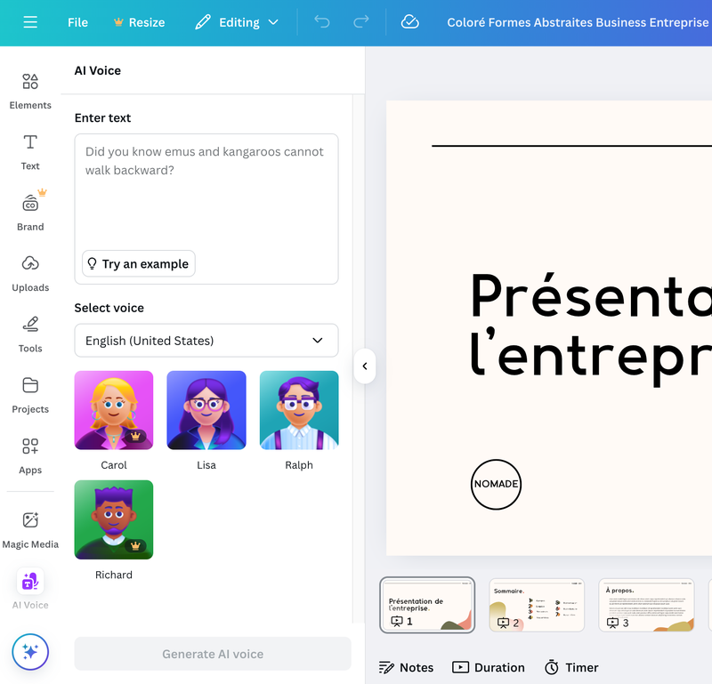 cách lồng tiếng trên canva - Hình 6