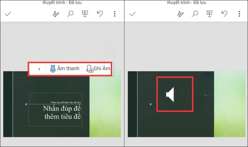 chen am thanh vao powerpoint tren dien thoai