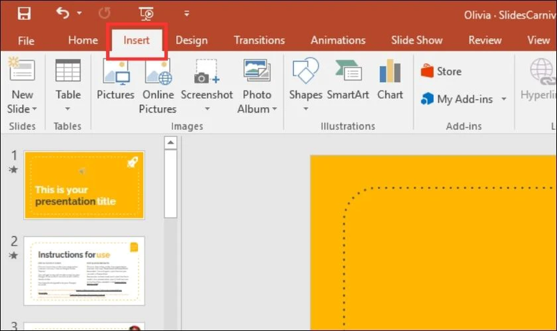 cach long tieng vao bai thuyet trinh trong powerpoint bang file co san