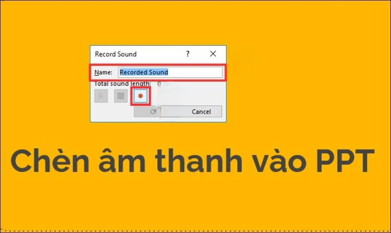 thu am de chen vao powerpoint