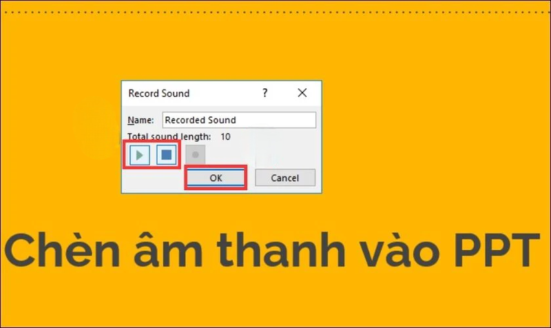 chen tep ghi am vao powerpoint
