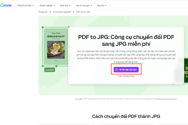 Cách lưu file PDF dưới dạng hình ảnh không cần tải phần mềm