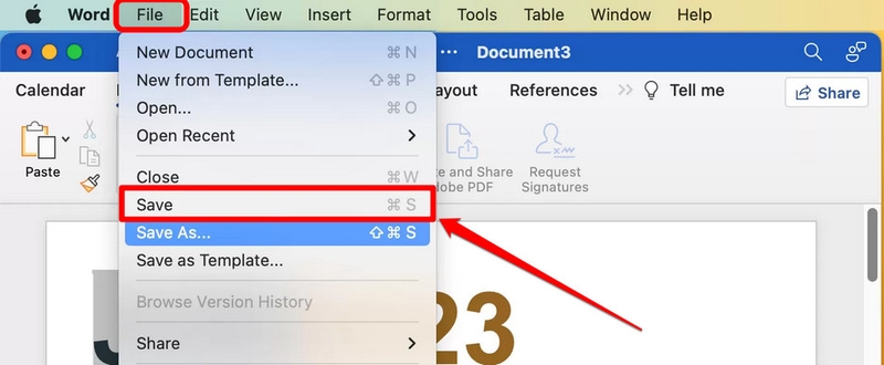Cách lưu file Word trên MacBook - ảnh 1