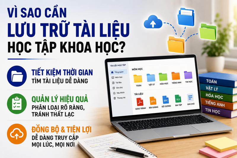 Cách lưu trữ tài liệu học tập khoa học - hình 1