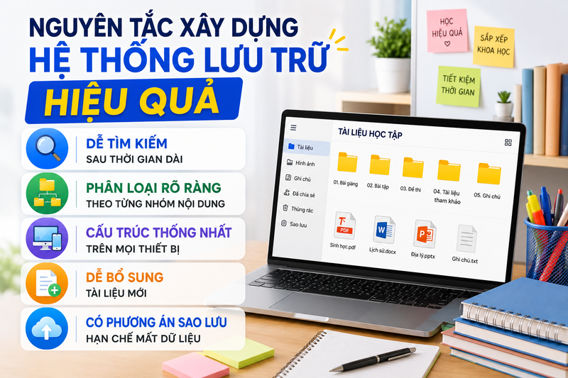 Cách lưu trữ tài liệu học tập khoa học - hình 2