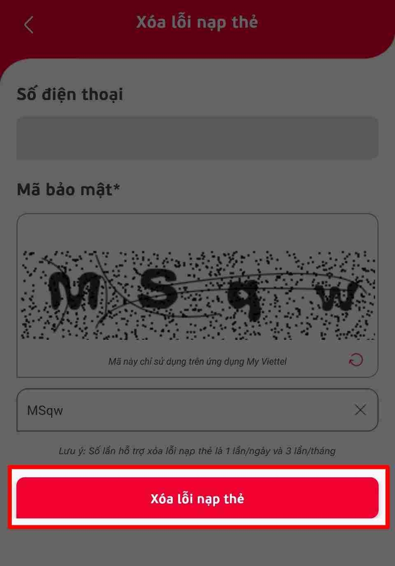 Xác thực mã Captcha và hoàn tất mở khóa