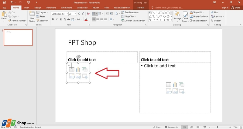 cách mở mẫu bố trí slide layout 12