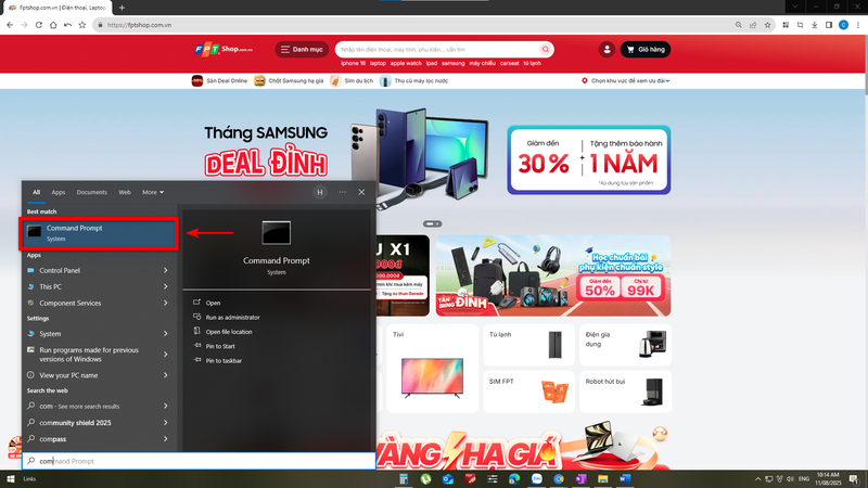 cách mở Word từ command Prompt 1