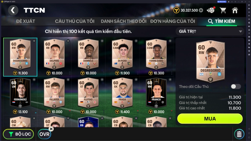 Cách mua cầu thủ trong FC Mobile hình 7