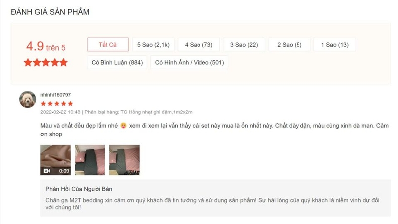 Tiêu chí đánh giá độ uy tín của Shop