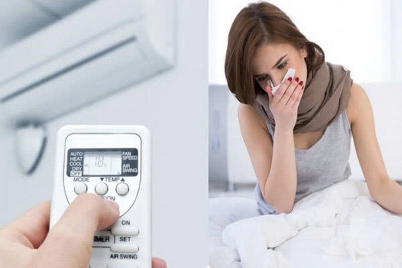 cách nằm điều hoà không bị ho ảnh 1