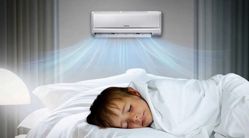 cách nằm điều hòa không bị khô họng ảnh 2