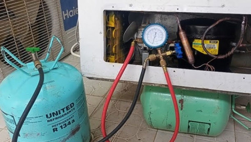 Cách nạp ga 134a cho tủ lạnh - 07