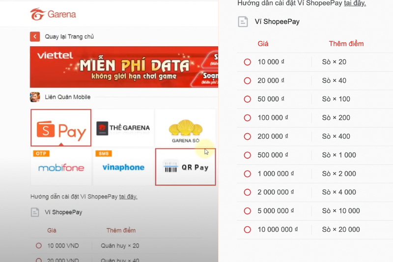 Cách nạp thẻ game trên Shopee (2)