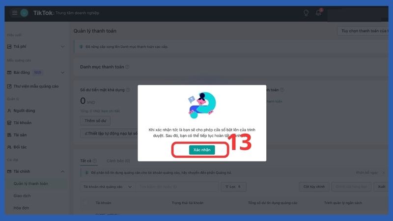 Cách nạp tiền quảng cáo TikTok (ảnh 12)