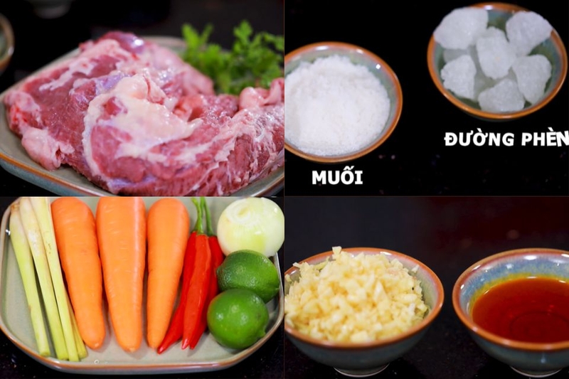 Nguyên liệu cần chuẩn bị