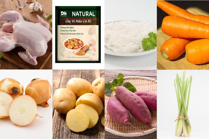 cách nấu bún cà ri gà (ảnh 1)