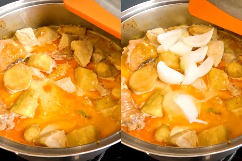 cách nấu bún cà ri gà (ảnh 9)