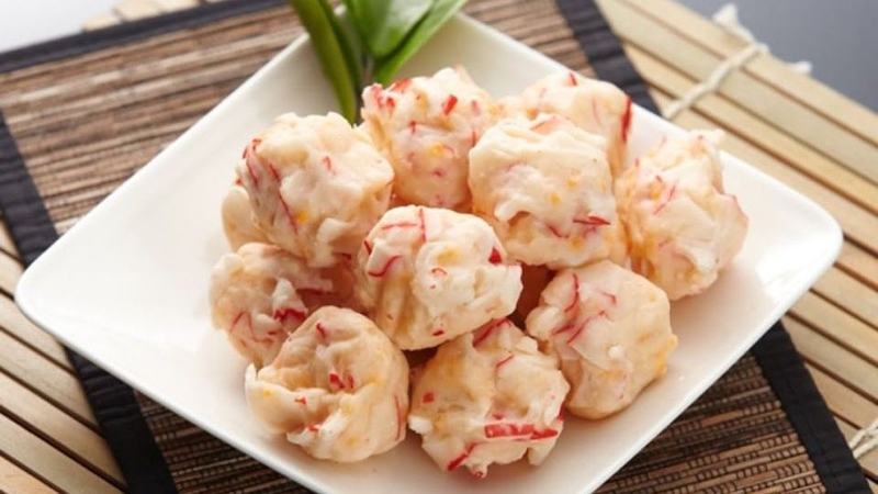 Vo viên tôm thịt thơm ngon, thấm gia vị