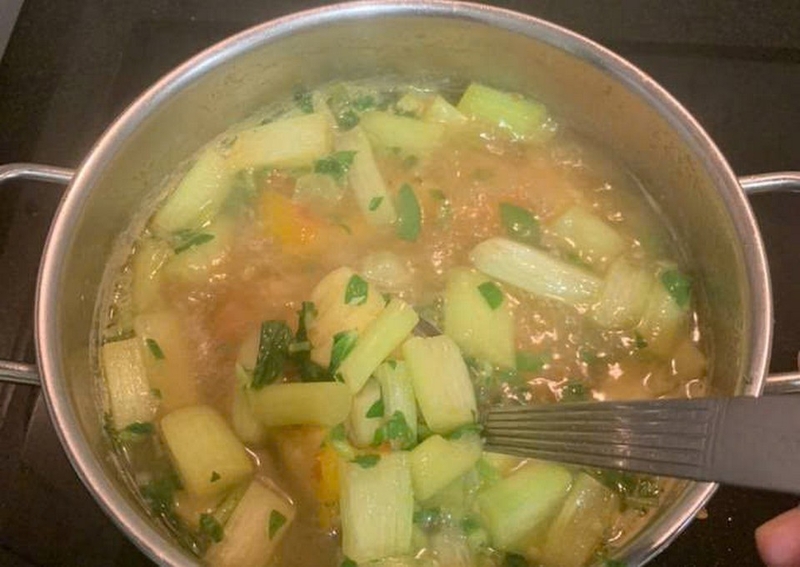 cách nấu canh cá dọc mùng ảnh 3