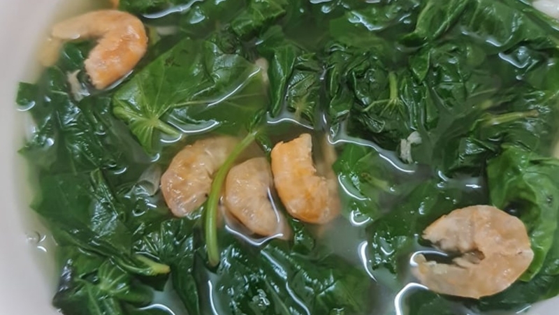 cách nấu canh rau lang 2