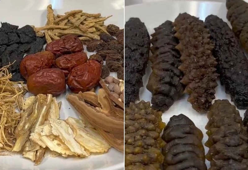 cách nấu hải sâm hầm thuốc bắc 4