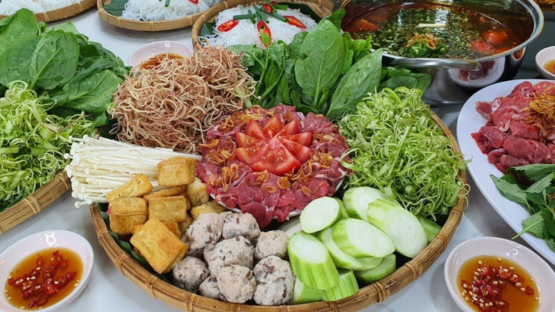 cách nấu lẩu cua đồng mồng tơi 1