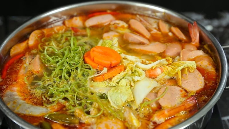 cách nấu lẩu tôm 4