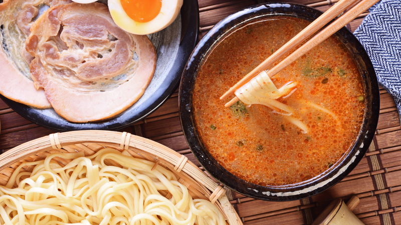 Nguyên liệu làm Tsukemen ramen