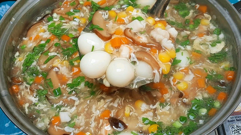 Cách nấu súp hải sản 2