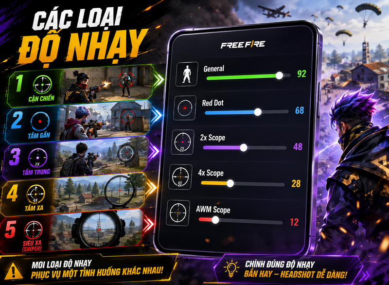 cách ngắm bắn chuẩn trong Free Fire 1