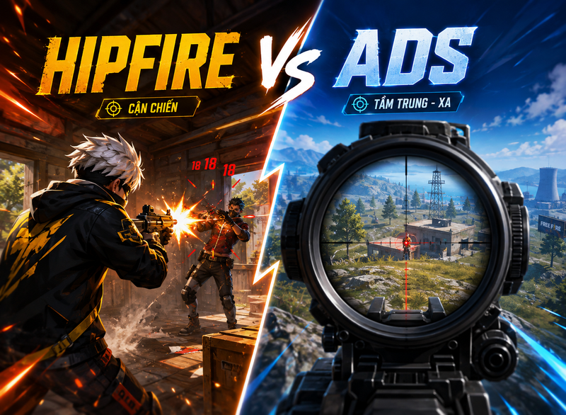 cách ngắm bắn chuẩn trong Free Fire 2
