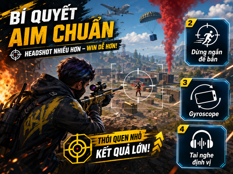 cách ngắm bắn chuẩn trong Free Fire 4