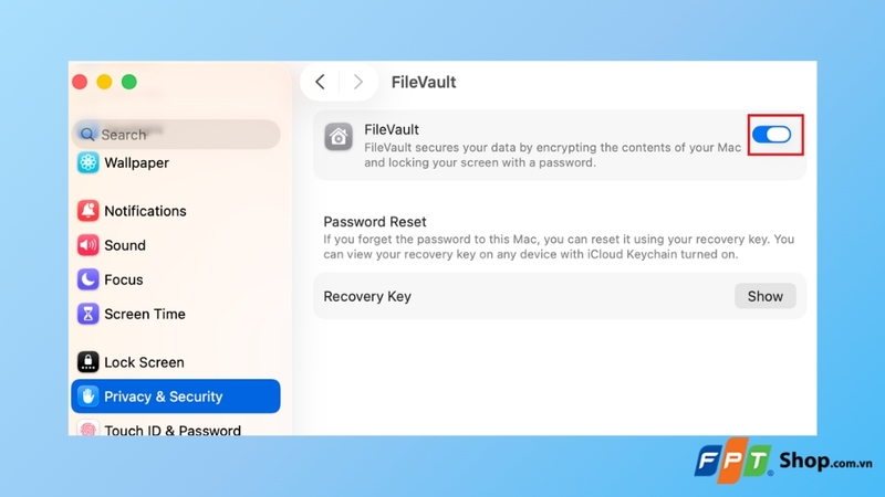 Turn Off FileVault